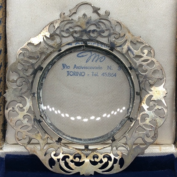 Antique Italian 800 Silver Frame - Picture 4 of 5